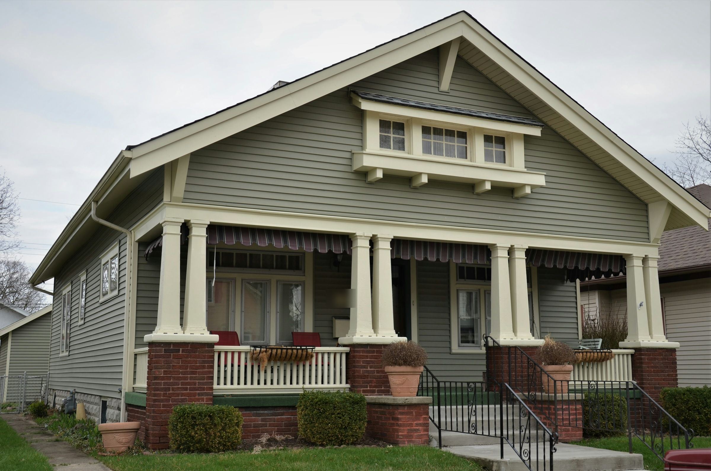 A historic bungalow porch