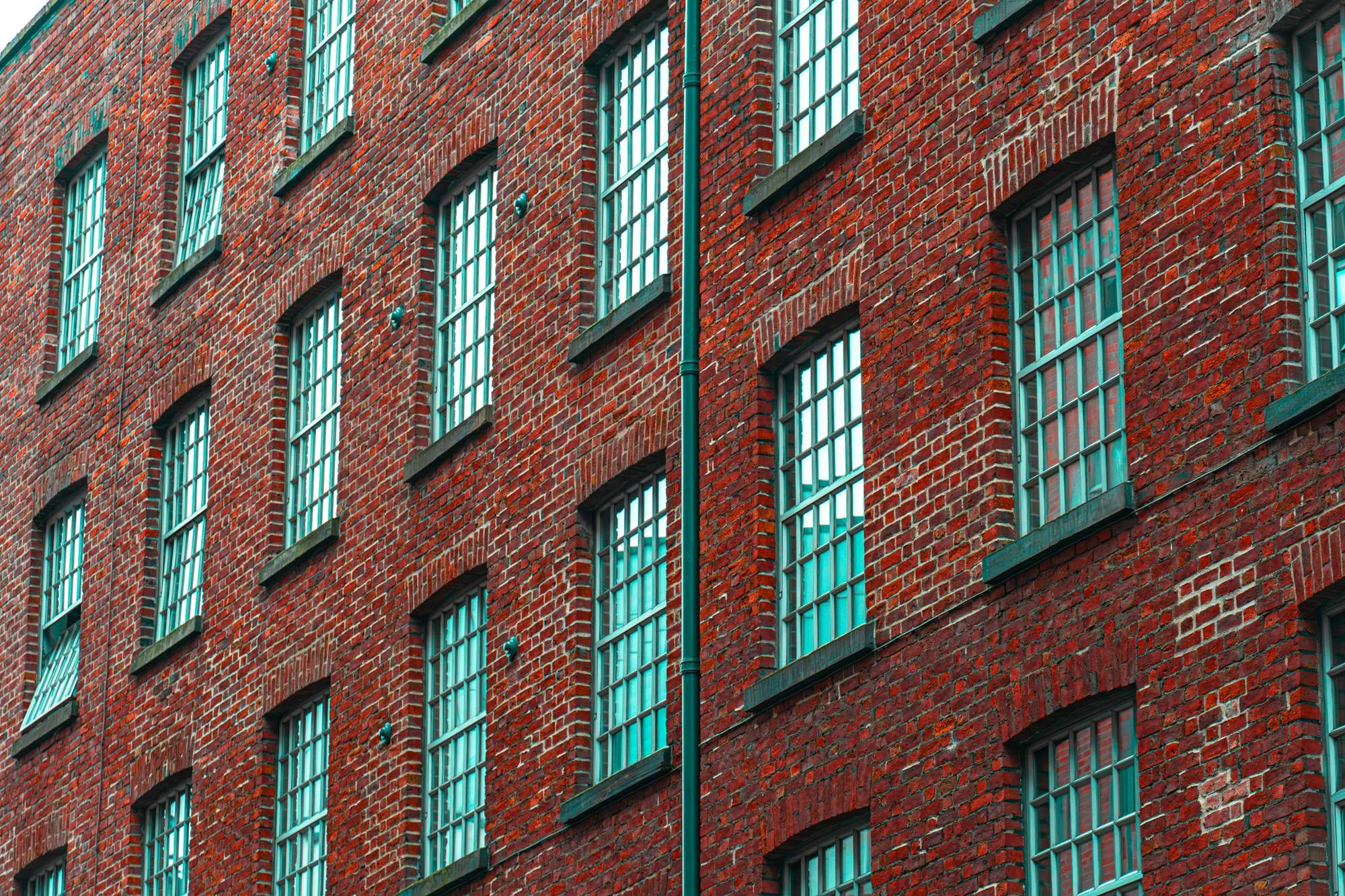 A brick mill building